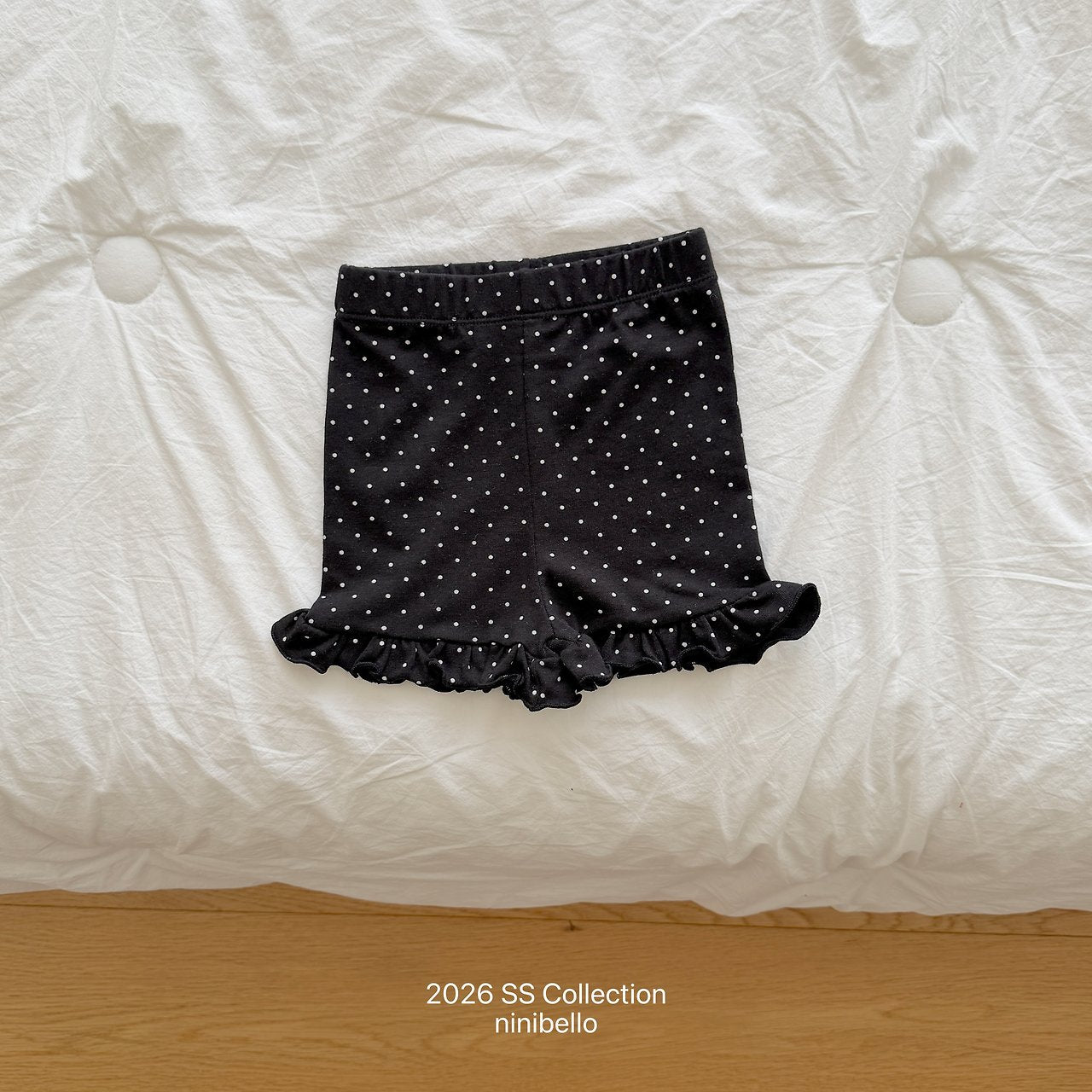 (予約) ninibello  / Mimi 3/4 Frill Leggings