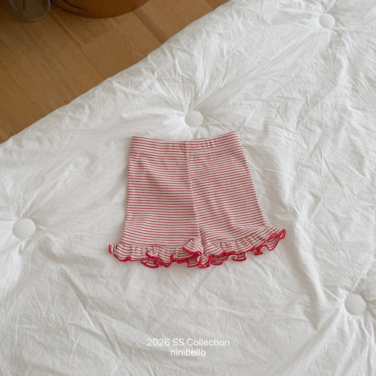 (予約) ninibello  / Mimi 3/4 Frill Leggings