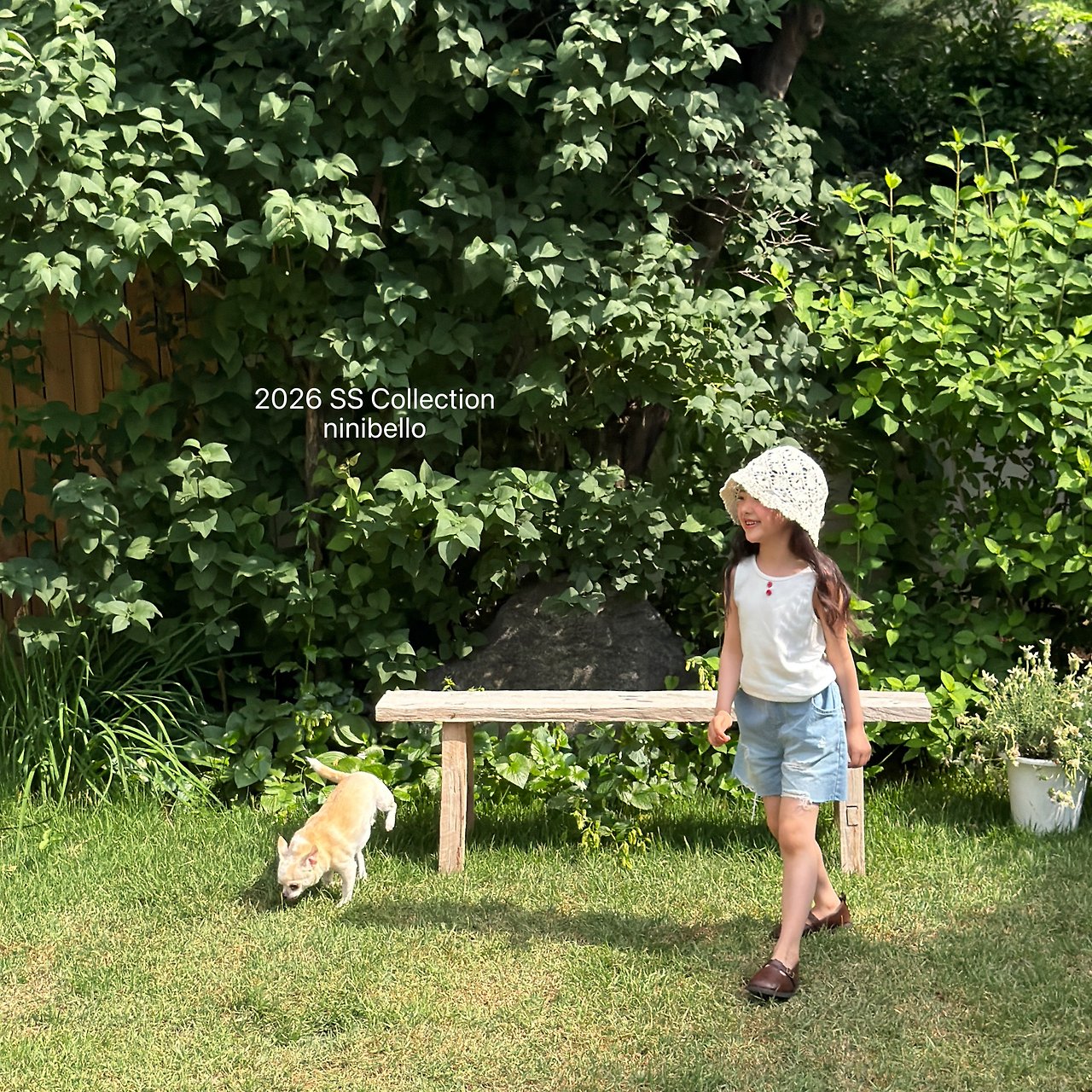 (予約) ninibello  / Tomato Button Sleeveless Top