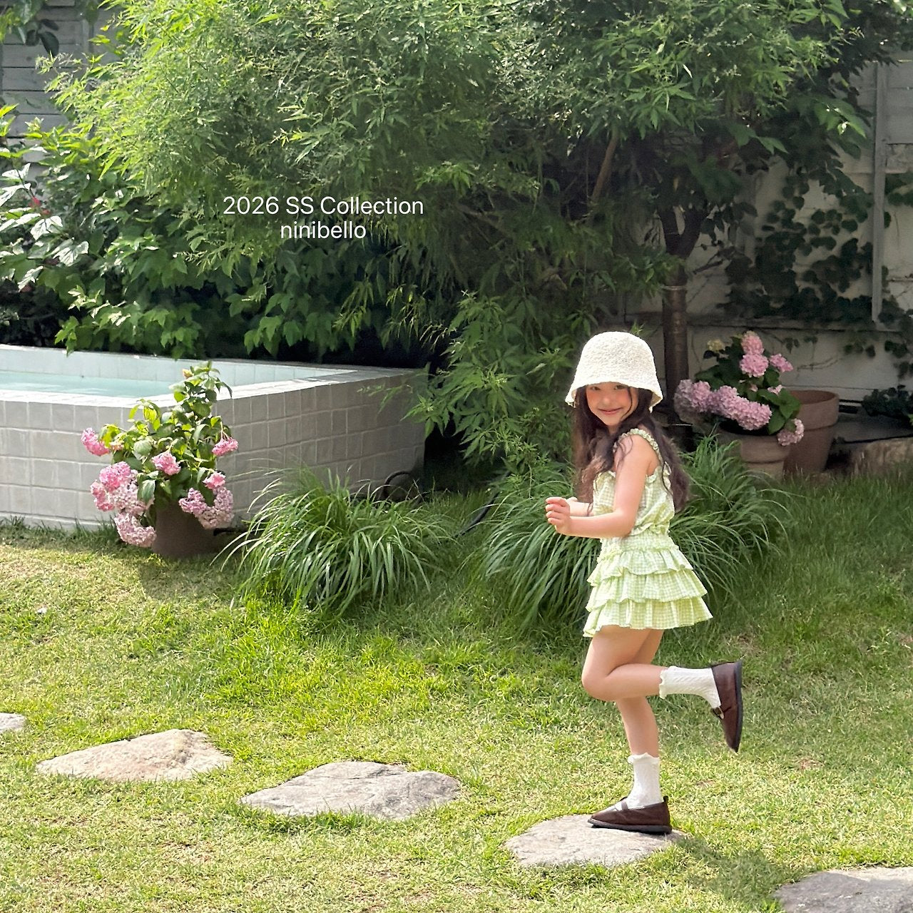 (予約) ninibello  / Sweet Tiered Skirt