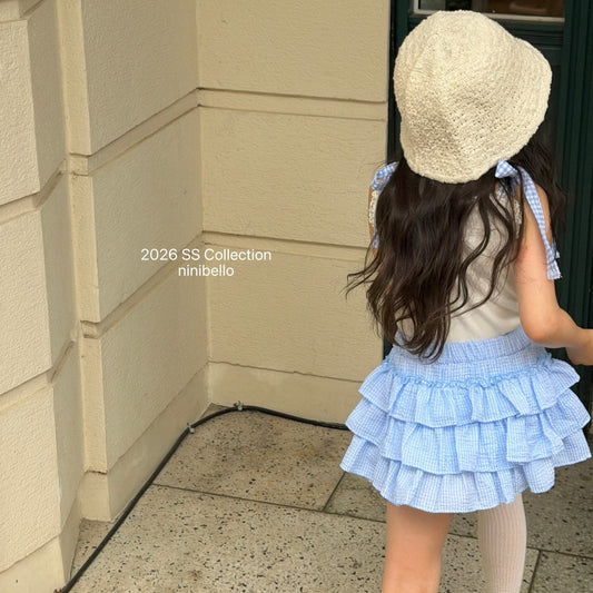 (予約) ninibello  / Sweet Tiered Skirt