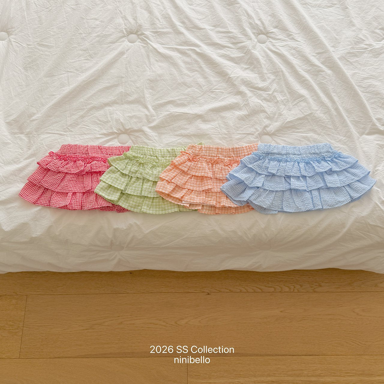 (予約) ninibello  / Sweet Tiered Skirt