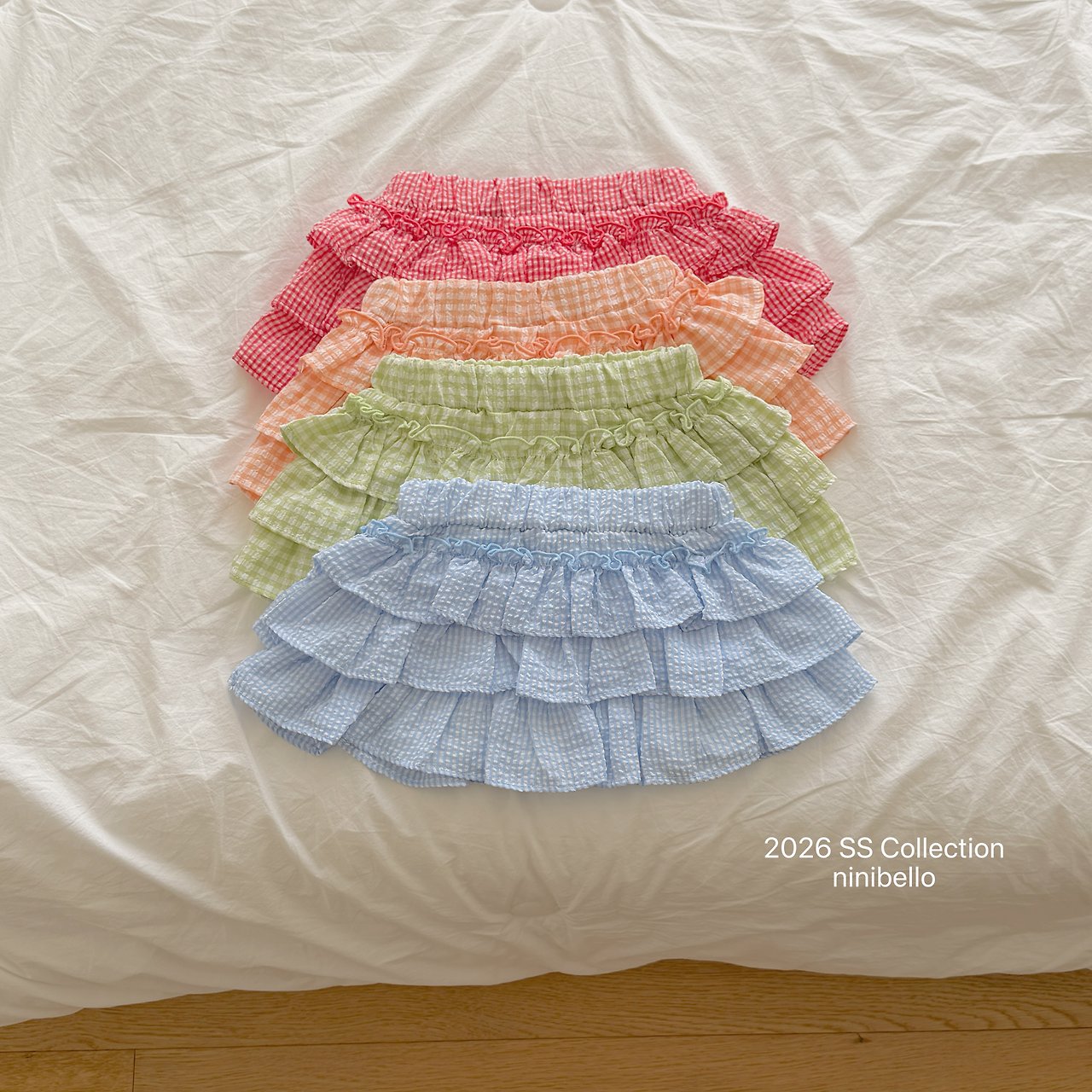(予約) ninibello  / Sweet Tiered Skirt