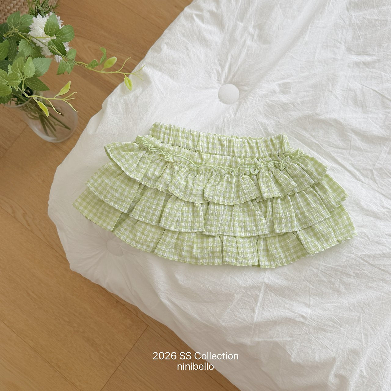 (予約) ninibello  / Sweet Tiered Skirt