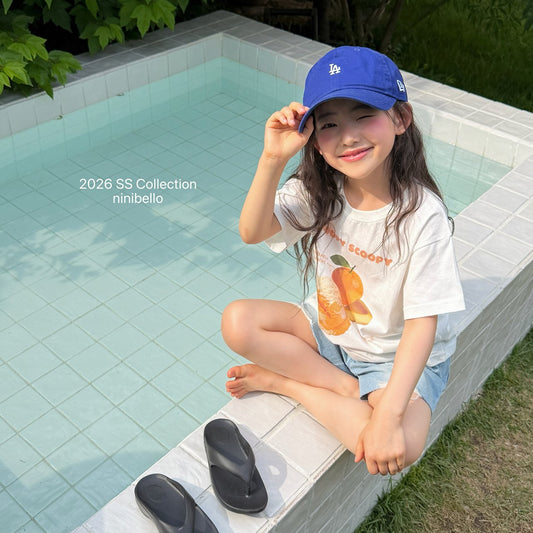 (予約) ninibello  / Scoop Scoop Short Sleeve T-shirt