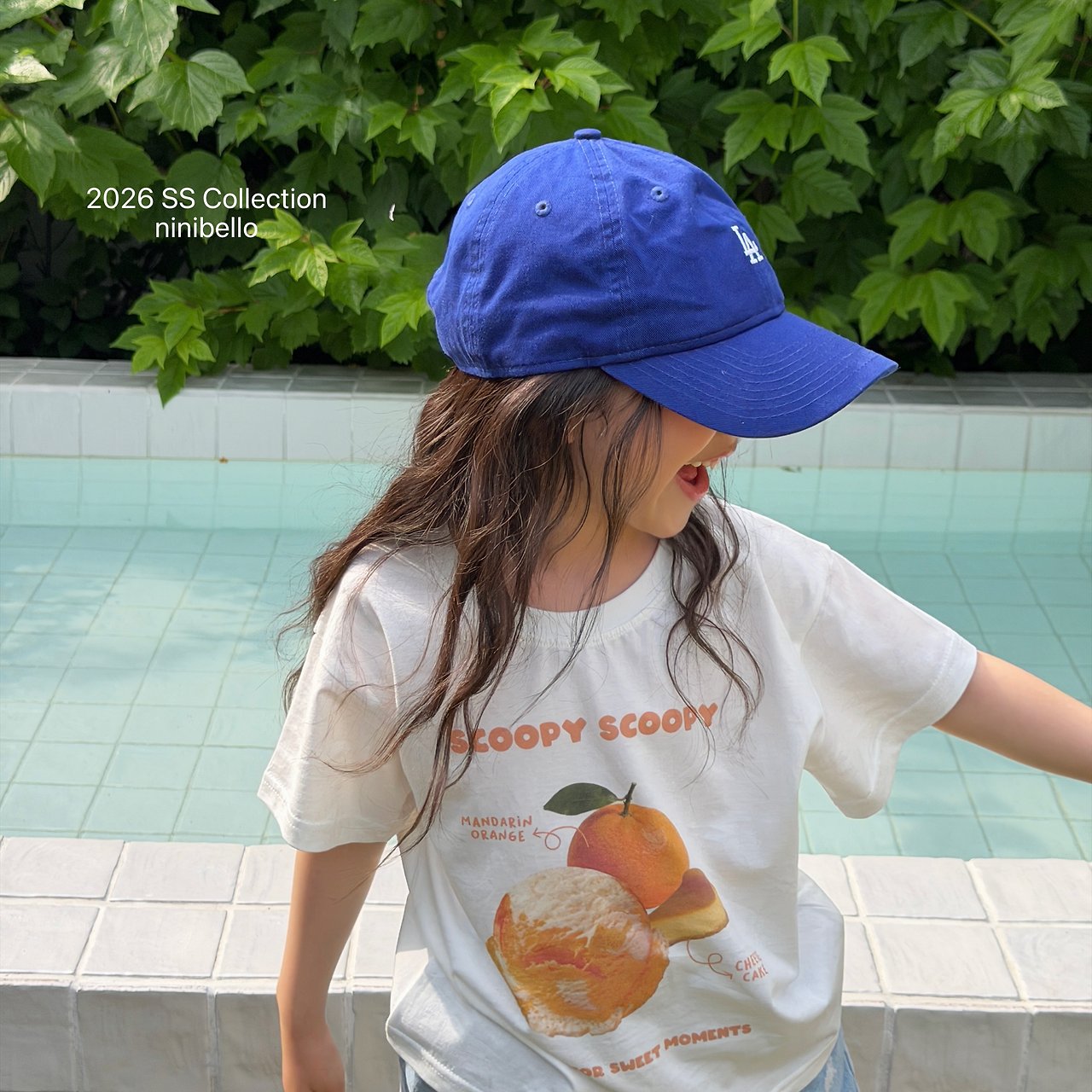 (予約) ninibello  / Scoop Scoop Short Sleeve T-shirt