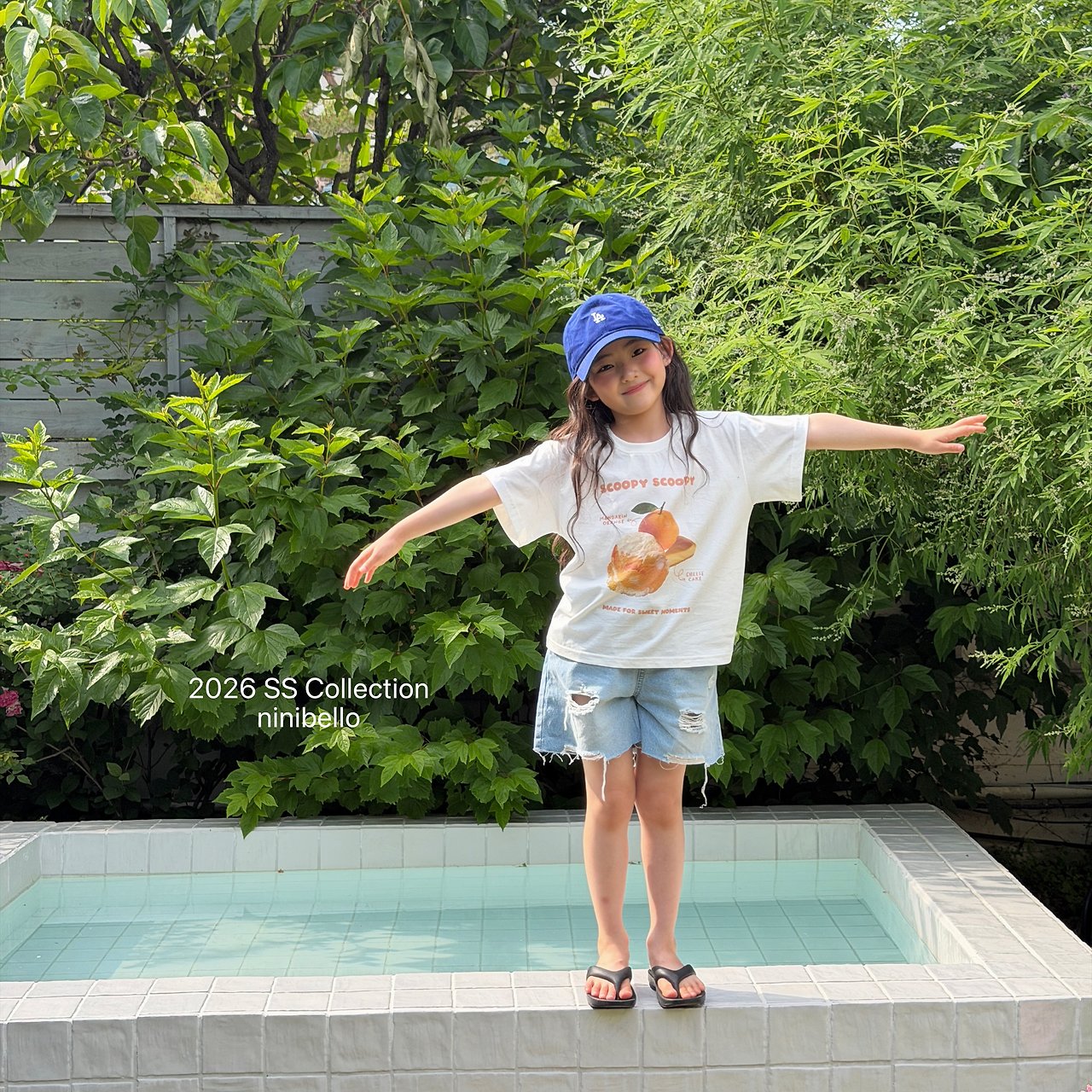(予約) ninibello  / Scoop Scoop Short Sleeve T-shirt