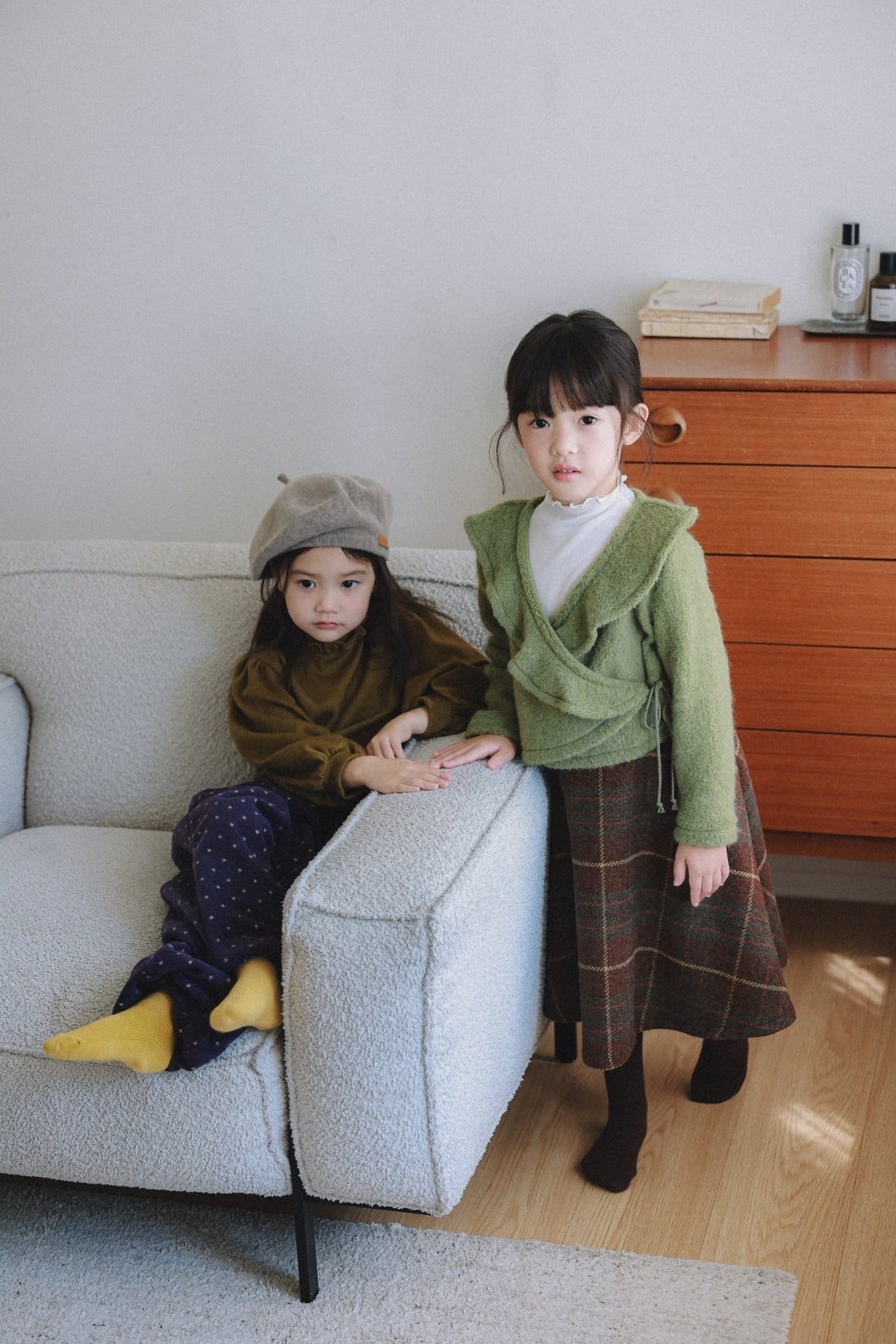 (予約) mon Atelier  /  Celine Check Skirt