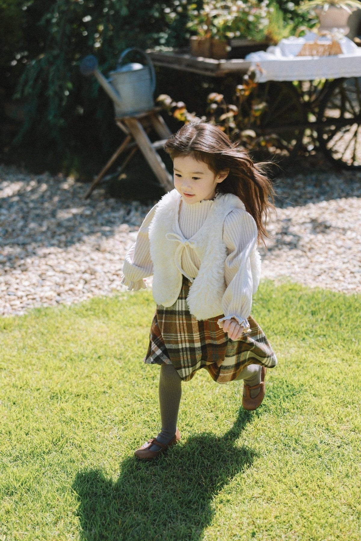 (予約) mon Atelier  /  Celine Check Skirt