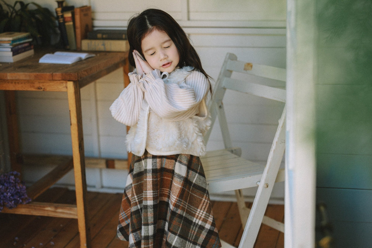 (予約) mon Atelier  /  Celine Check Skirt