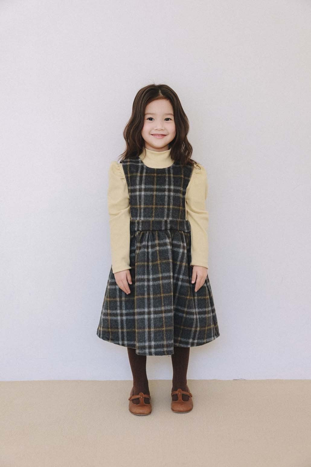 (予約) mon Atelier  / Clara Check Dress