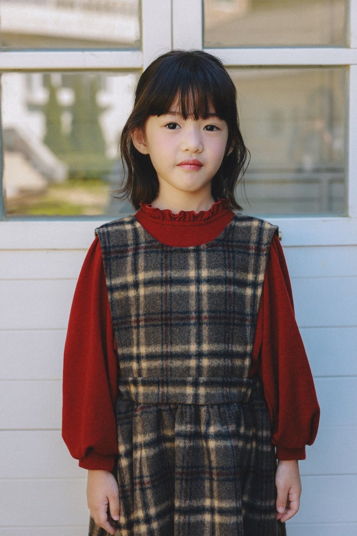 (予約) mon Atelier  / Clara Check Dress
