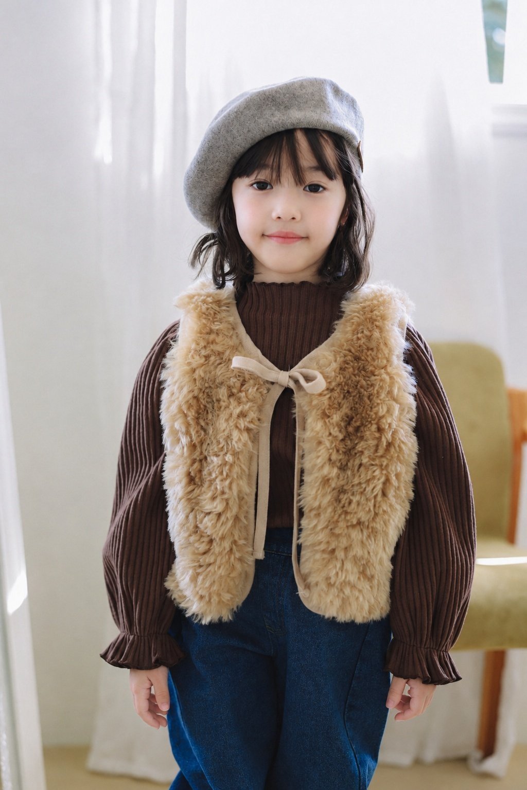 (予約) mon Atelier  /  Lumi Fur Vest