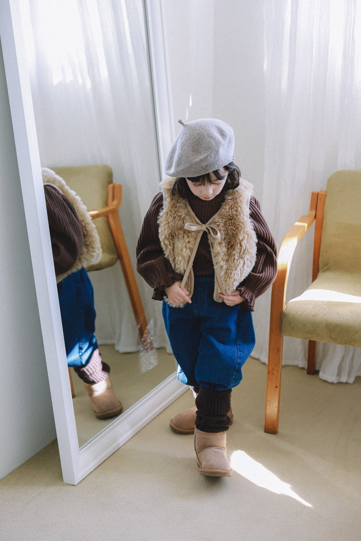 (予約) mon Atelier  /  Lumi Fur Vest