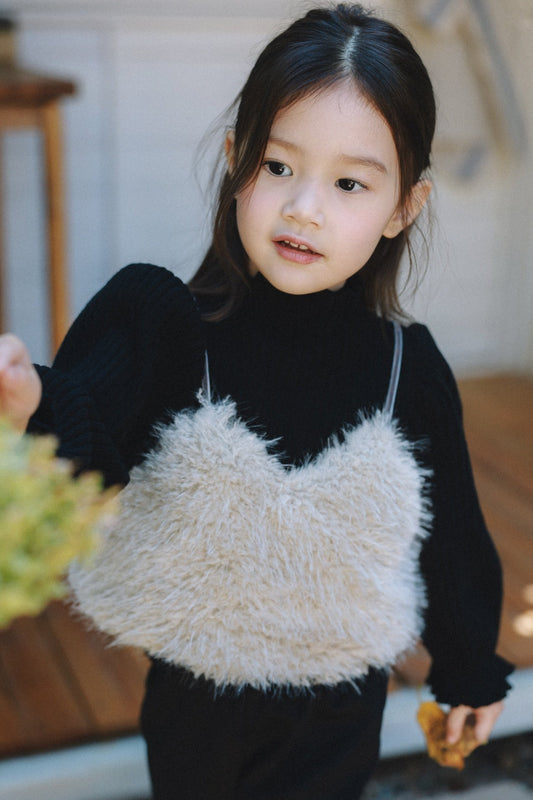 (予約) mon Atelier  /  Fluffy Faux Fur Bustier