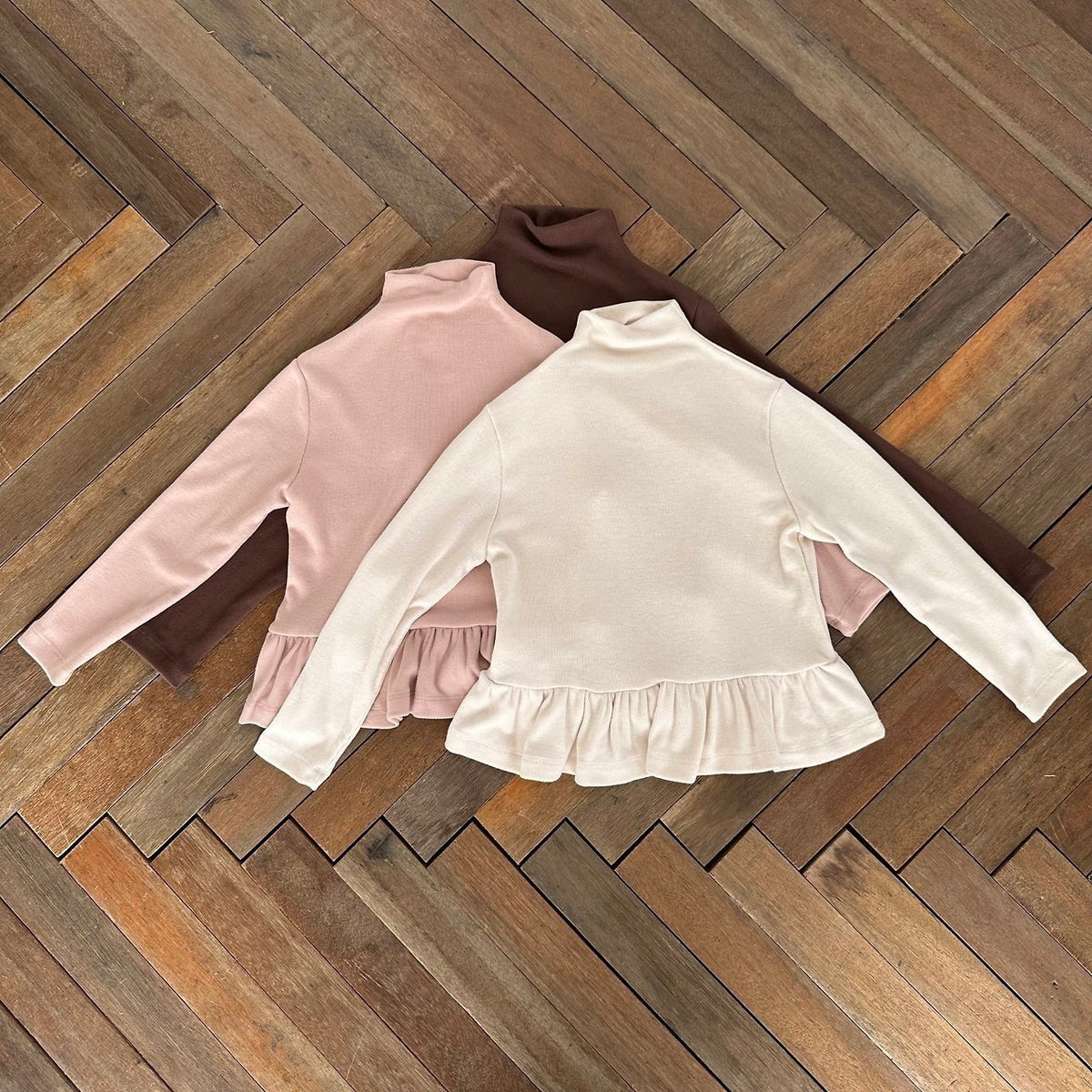 (予約) mon Atelier  / Brushed Half-Neck T-Shirt