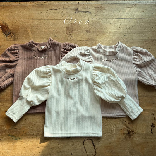(予約) OREN / Marie Velour Ribbed Tee