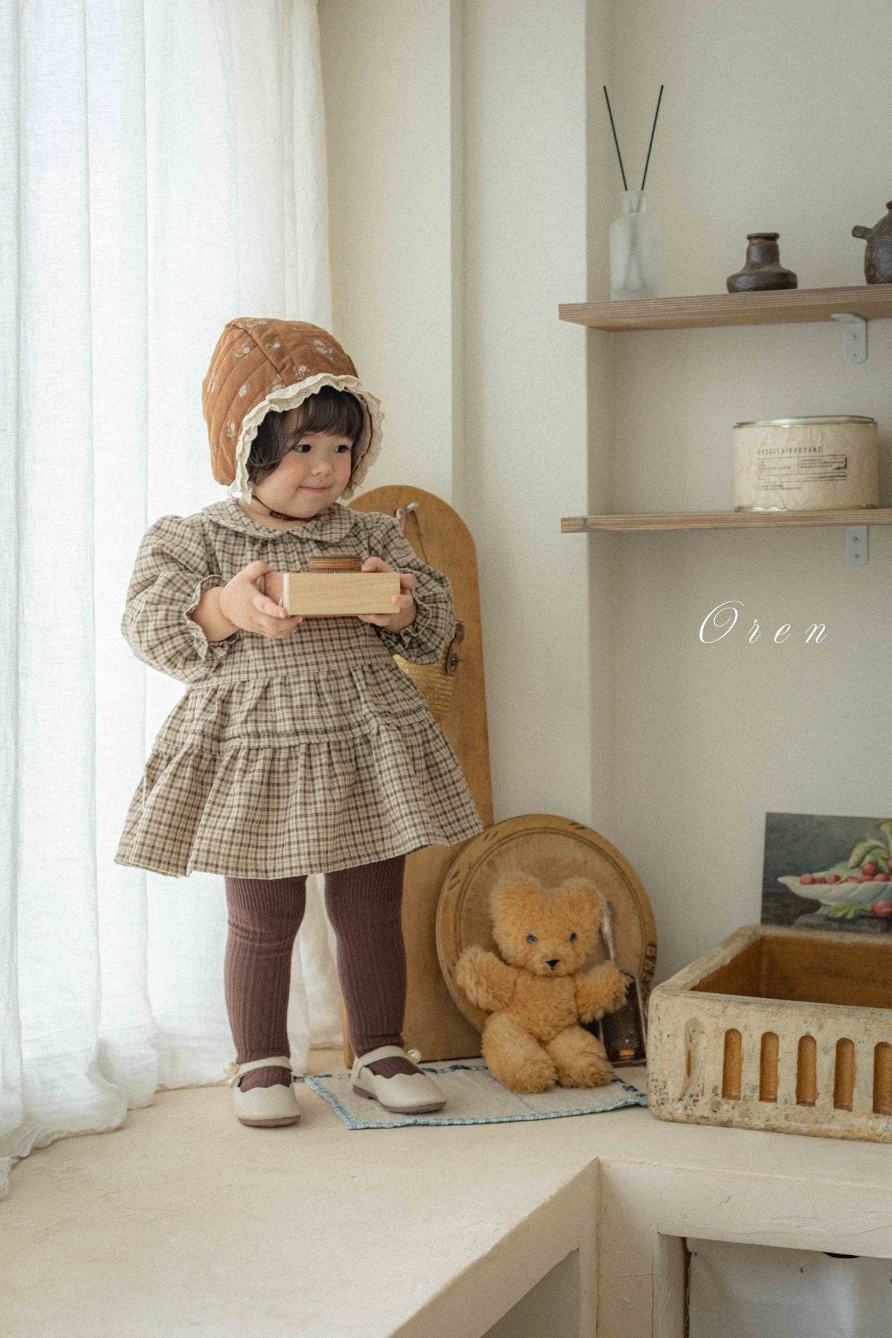 (予約) OREN /  Brioche Check Dress Bloomers