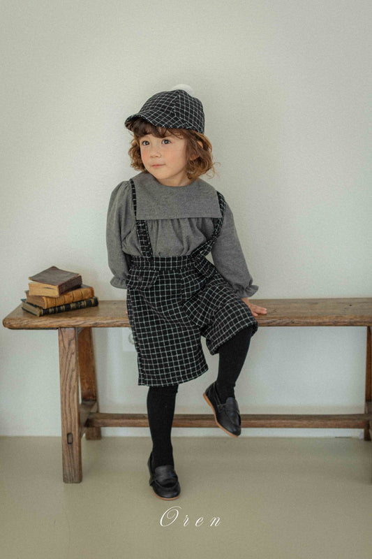 (予約) OREN /Miel Check Suspender Pants