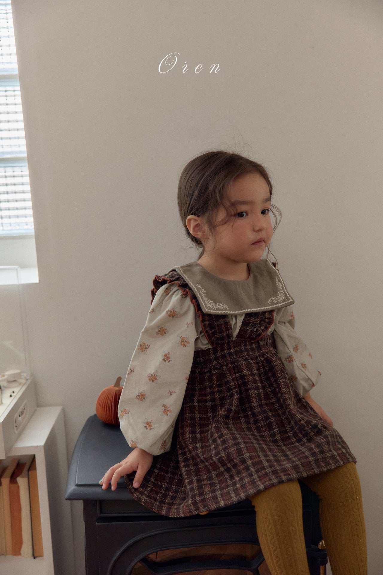 (予約)OREN / Nanette Embroidered Collar Blouse