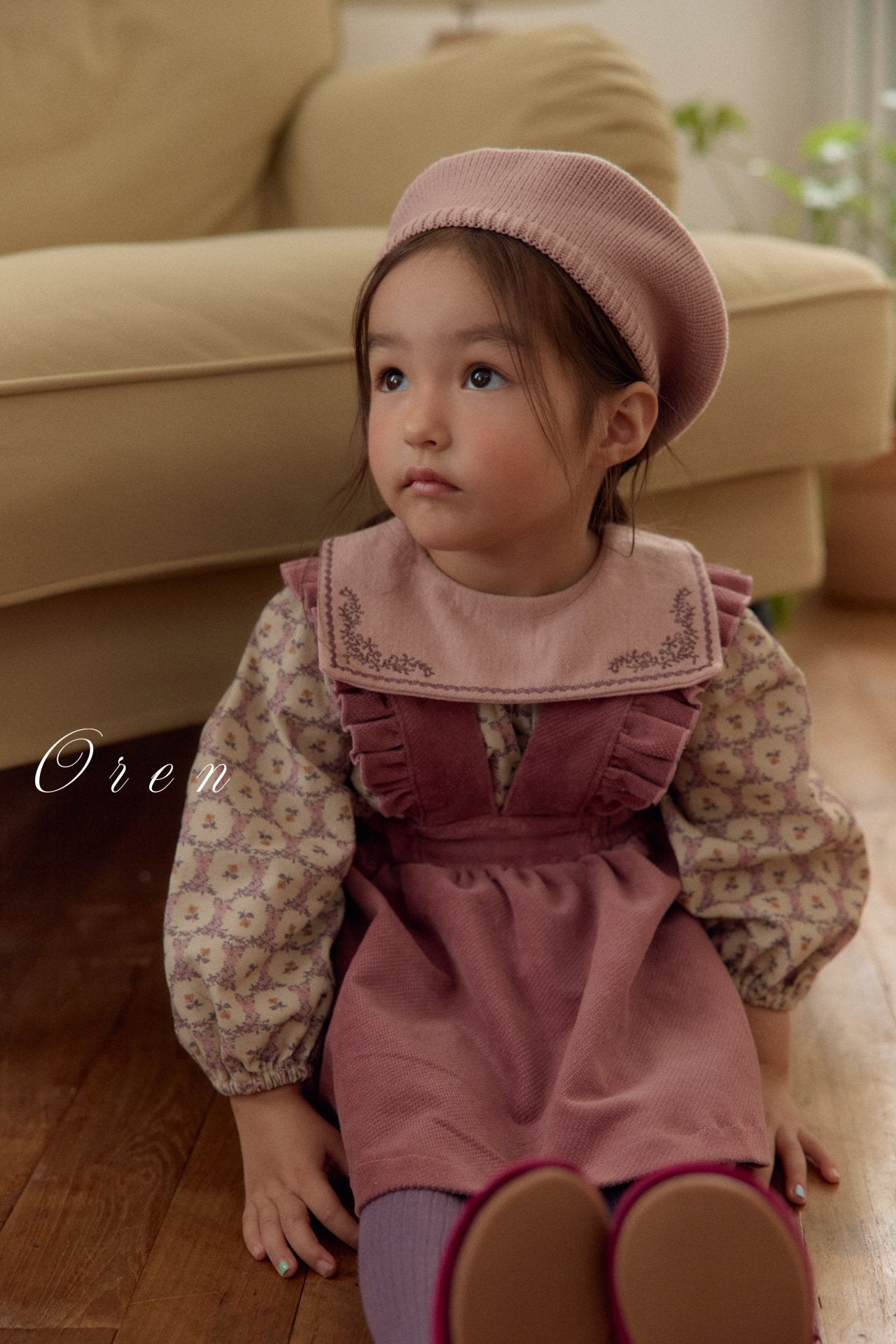 (予約)OREN / Nanette Embroidered Collar Blouse