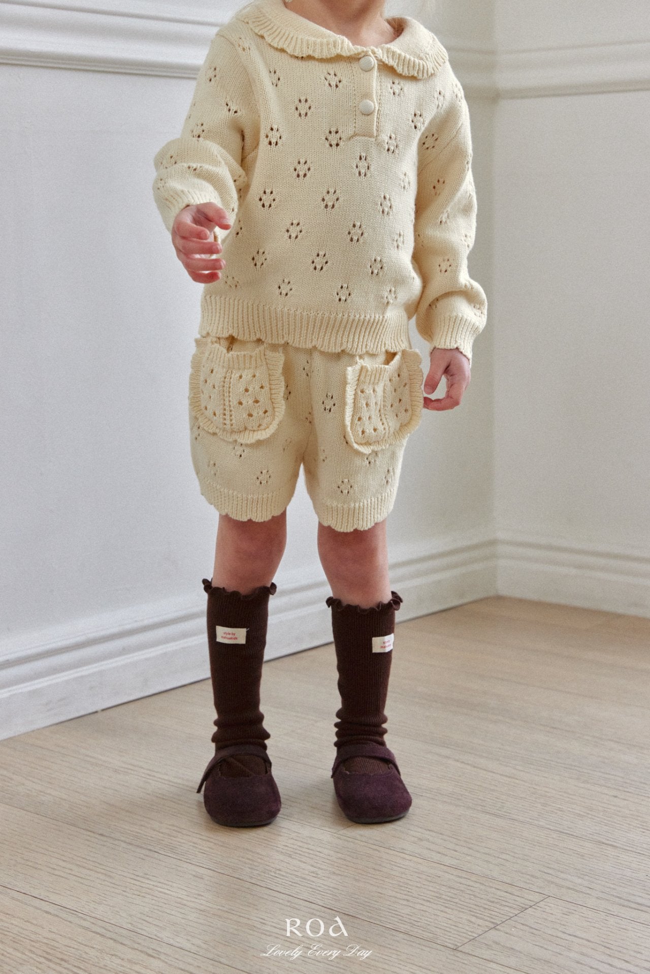 Roa / Punching Knit Set