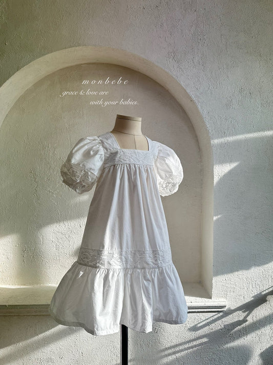 (予約) monbebe  / Rose Square Neck One-piece