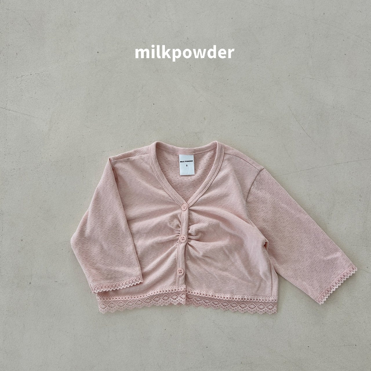 (取り寄せ) milk powder  / Punched Cardigan