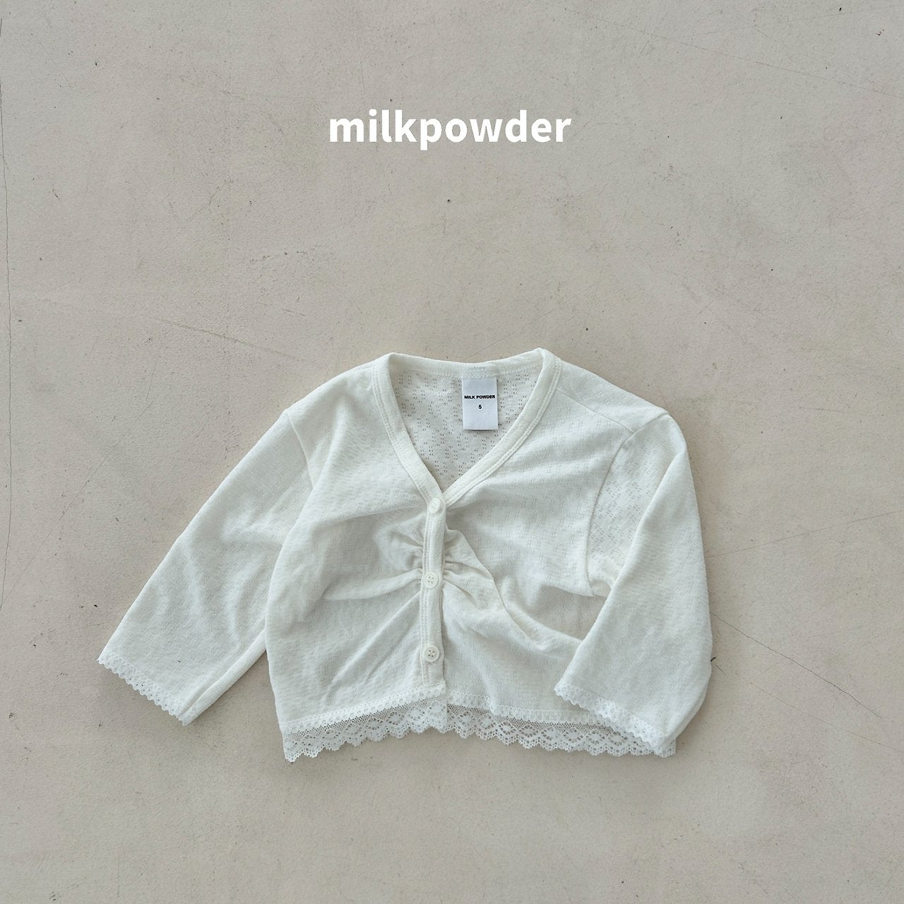 (取り寄せ) milk powder  / Punched Cardigan