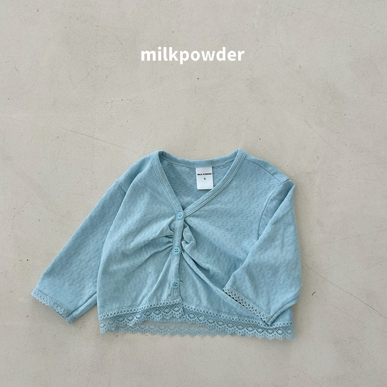 (取り寄せ) milk powder  / Punched Cardigan