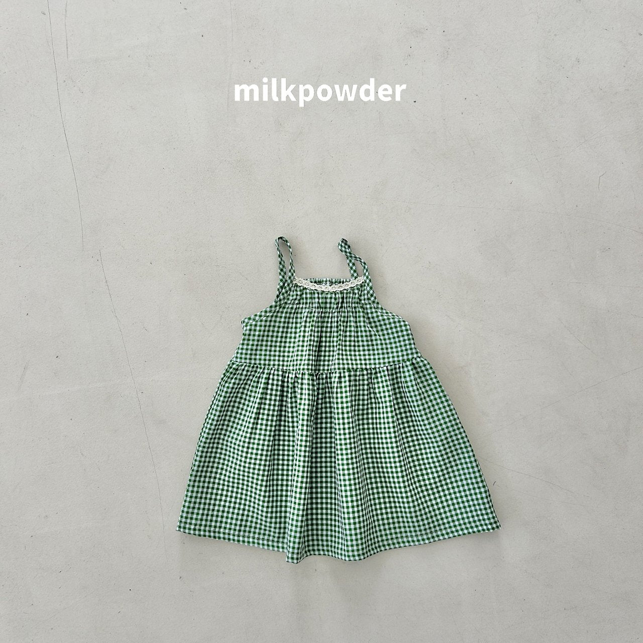 (取り寄せ) milk powder  /  Check Dress