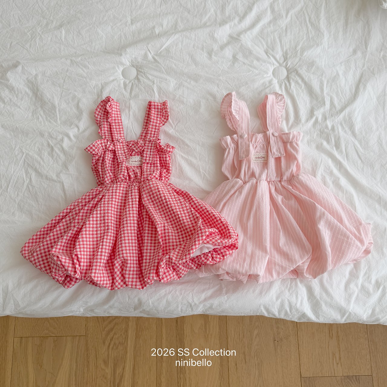 (予約) ninibello  / Picnic Overall Dress
