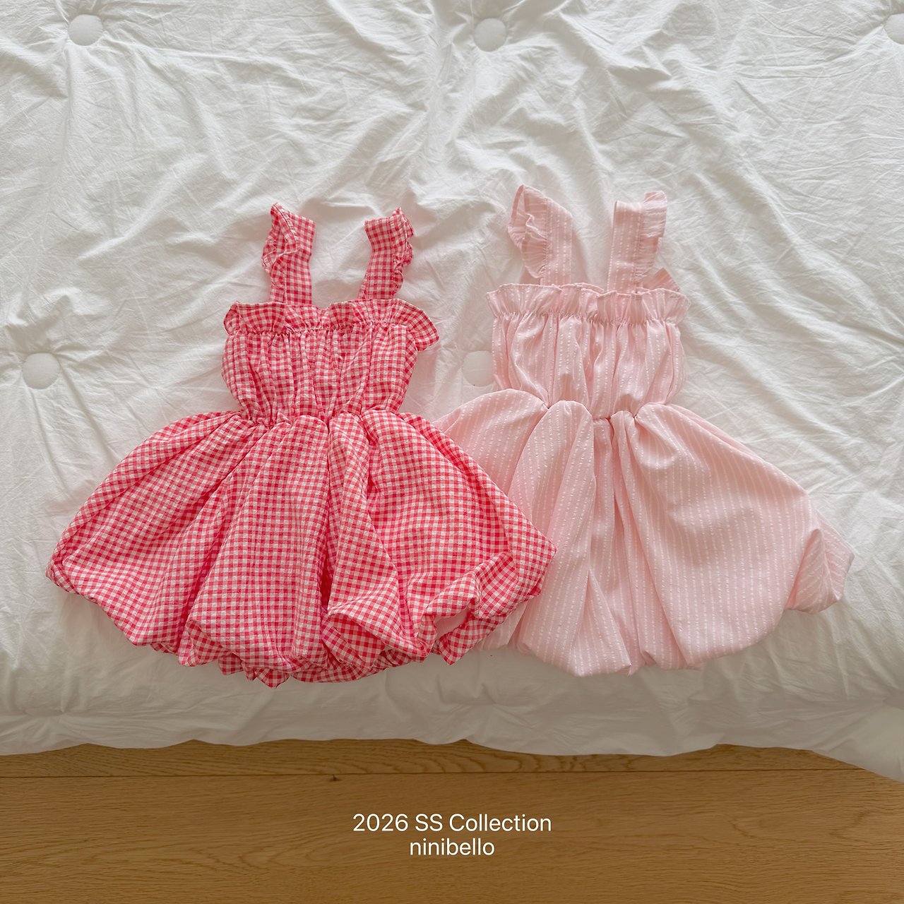 (予約) ninibello  / Picnic Overall Dress