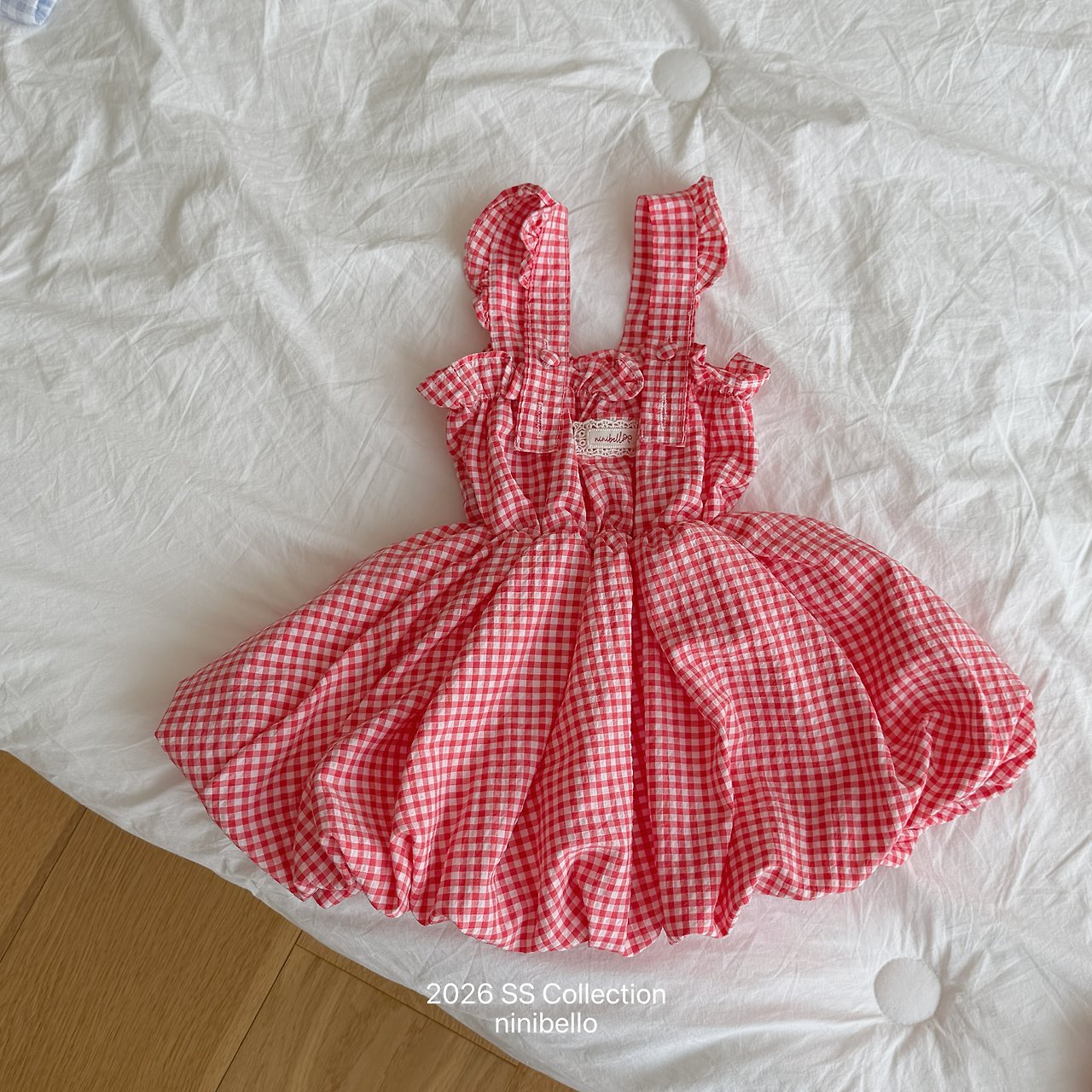 (予約) ninibello  / Picnic Overall Dress
