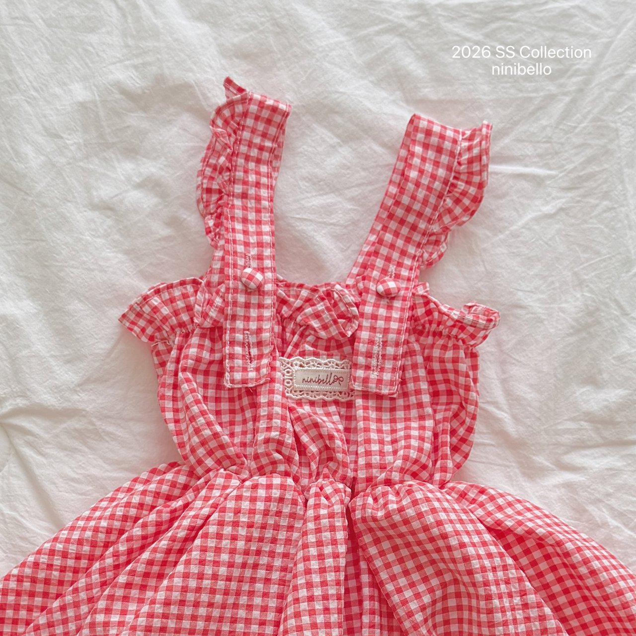 (予約) ninibello  / Picnic Overall Dress