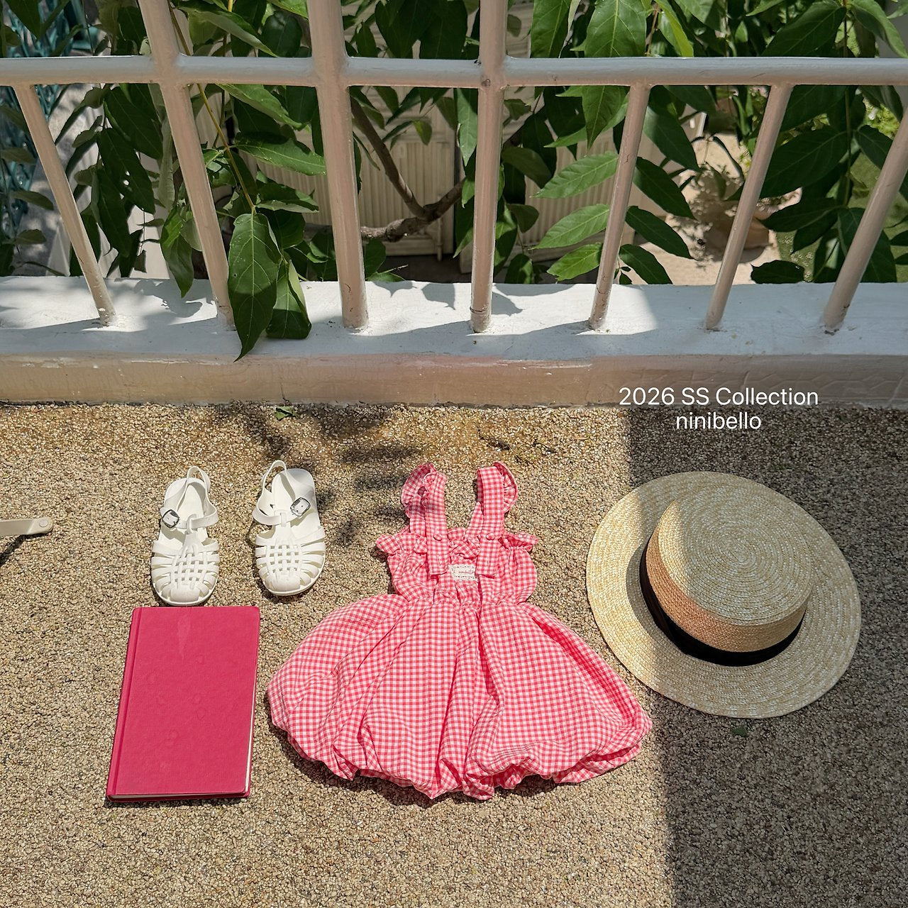 (予約) ninibello  / Picnic Overall Dress