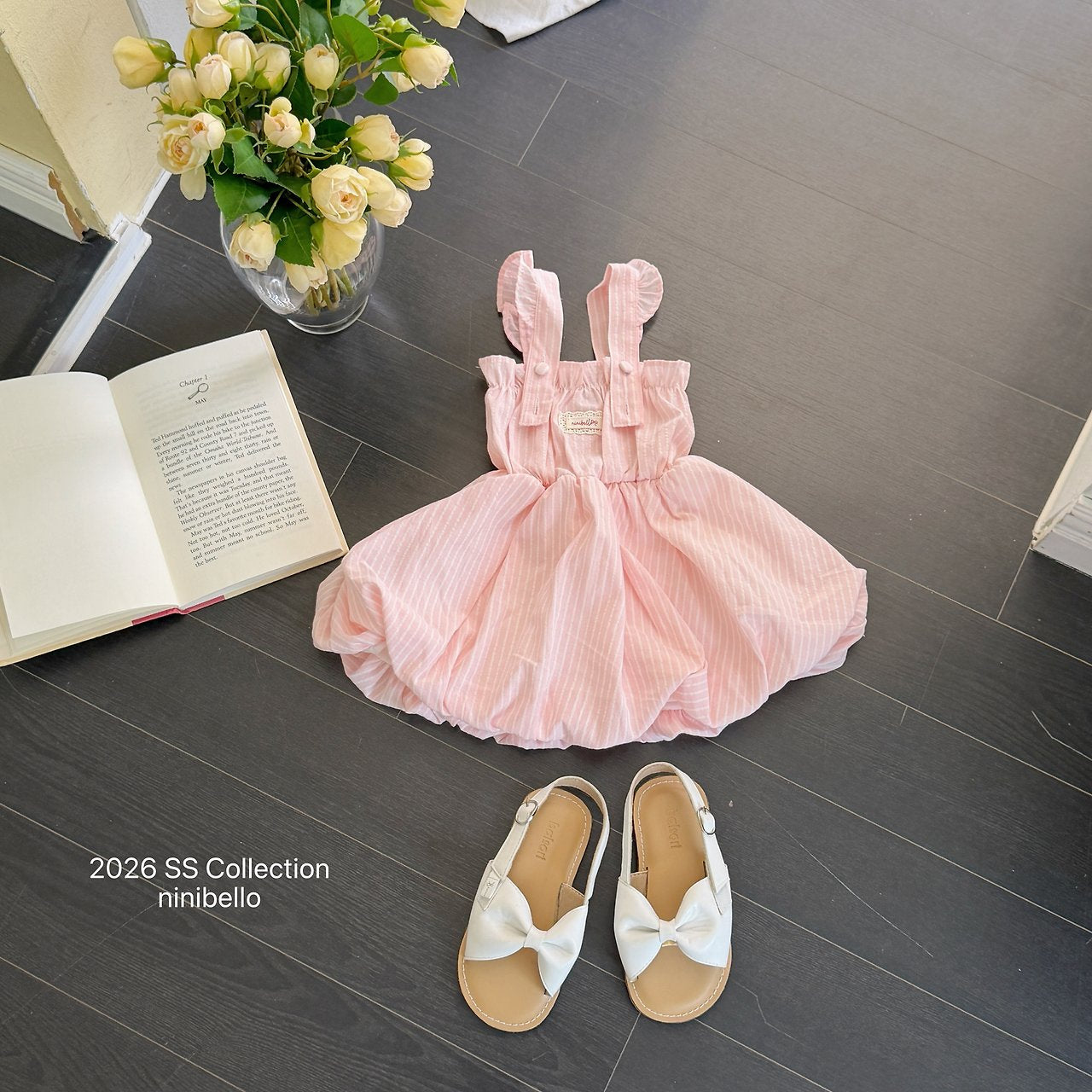 (予約) ninibello  / Picnic Overall Dress