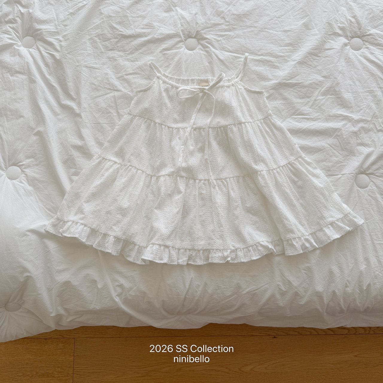 (予約) ninibello  / Pure Tiered Dress