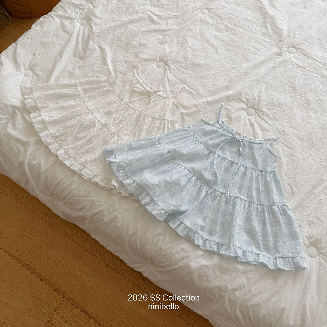 (予約) ninibello  / Pure Tiered Dress