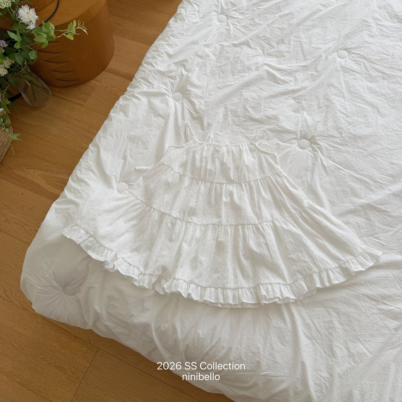(予約) ninibello  / Pure Tiered Dress