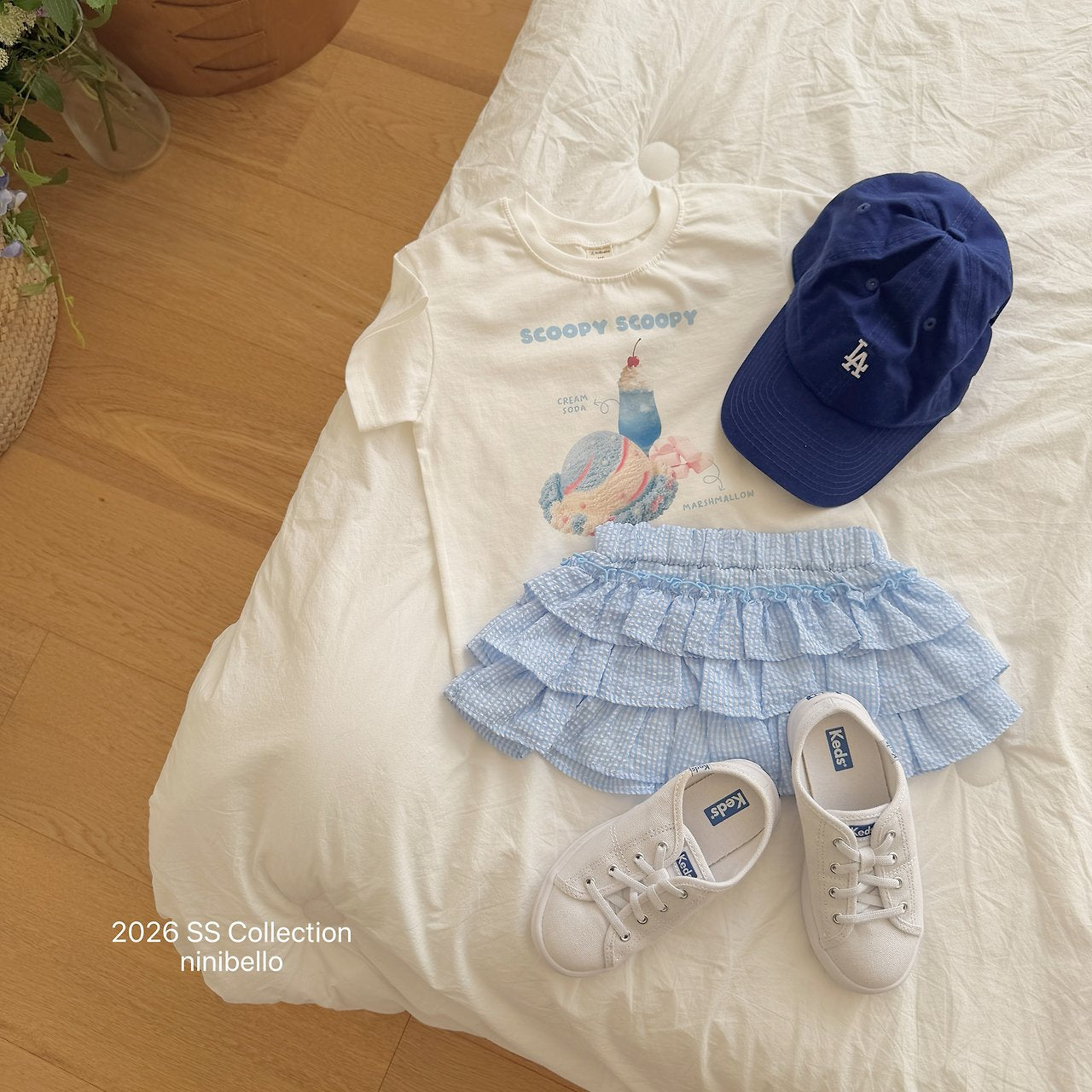 (予約) ninibello  / Sweet Tiered Skirt