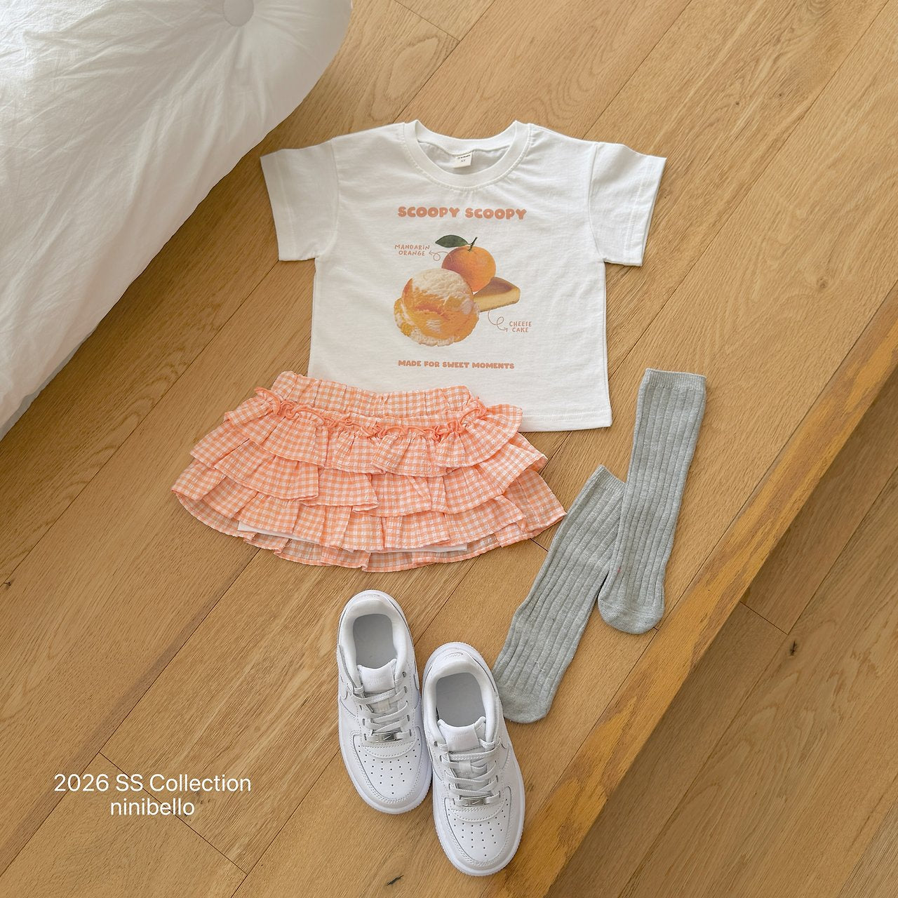 (予約) ninibello  / Sweet Tiered Skirt
