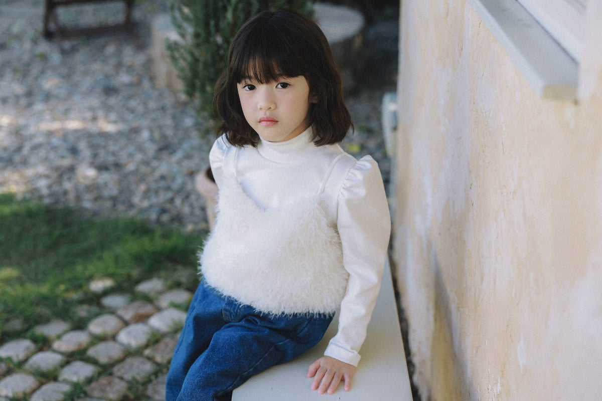 (予約) mon Atelier  /  Fluffy Faux Fur Bustier