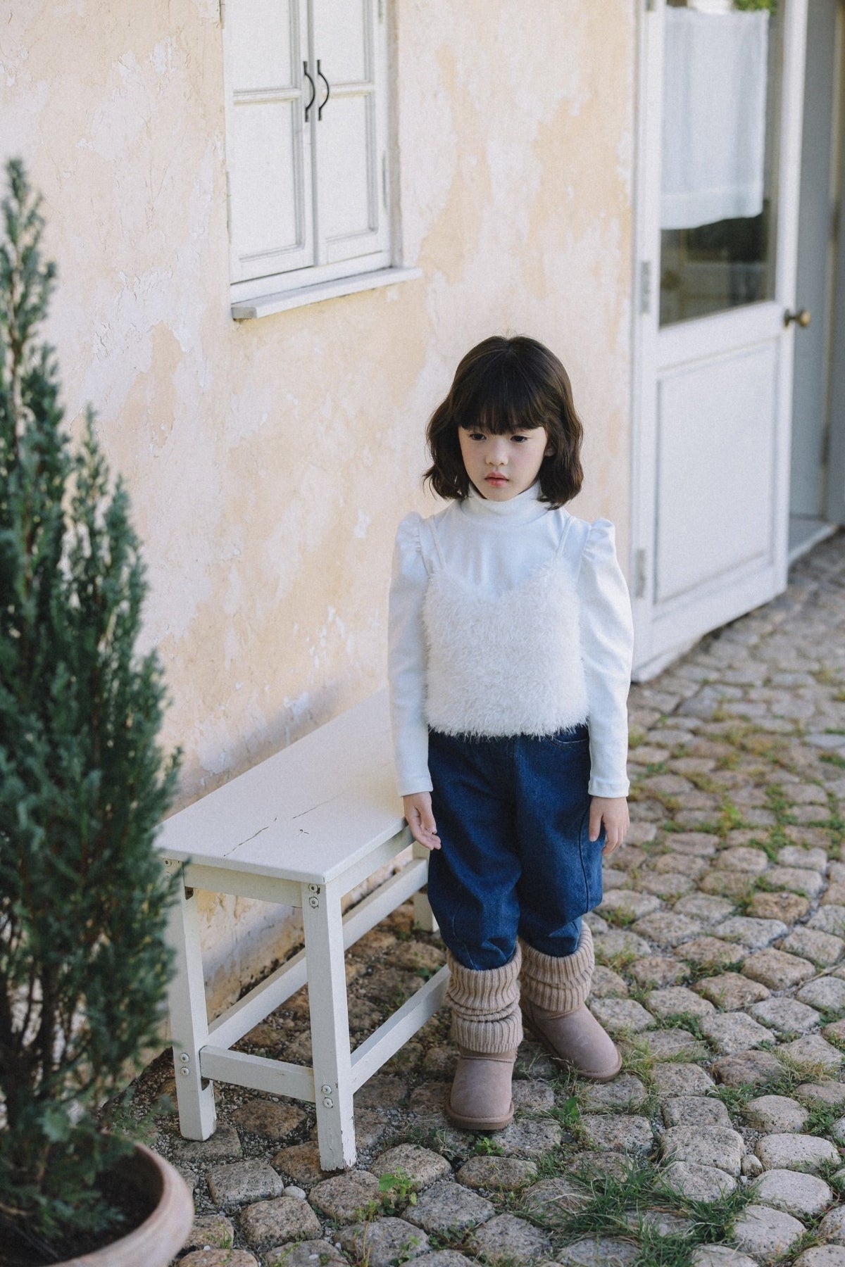 (予約) mon Atelier  /  Fluffy Faux Fur Bustier