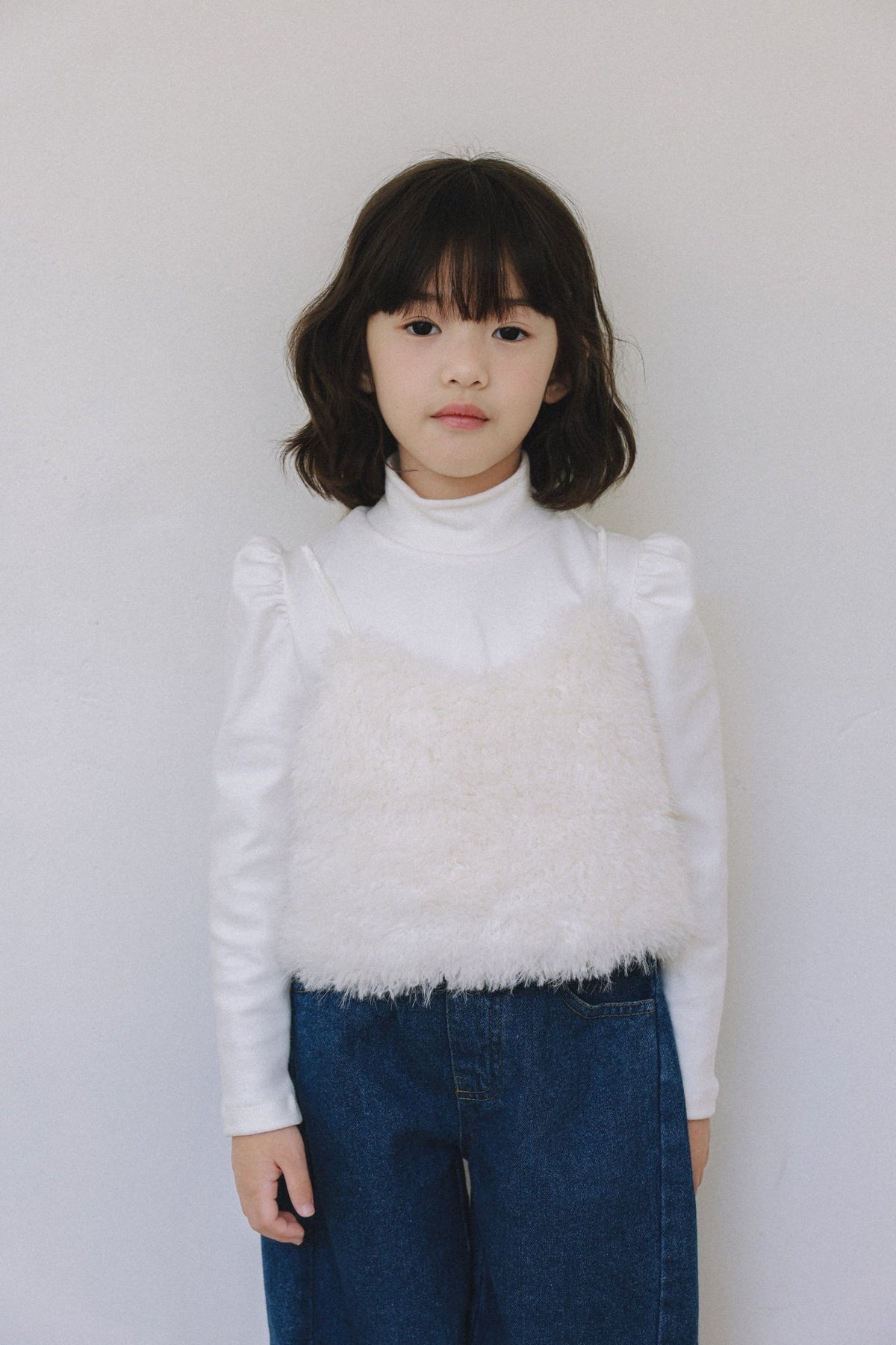 (予約) mon Atelier  /  Fluffy Faux Fur Bustier