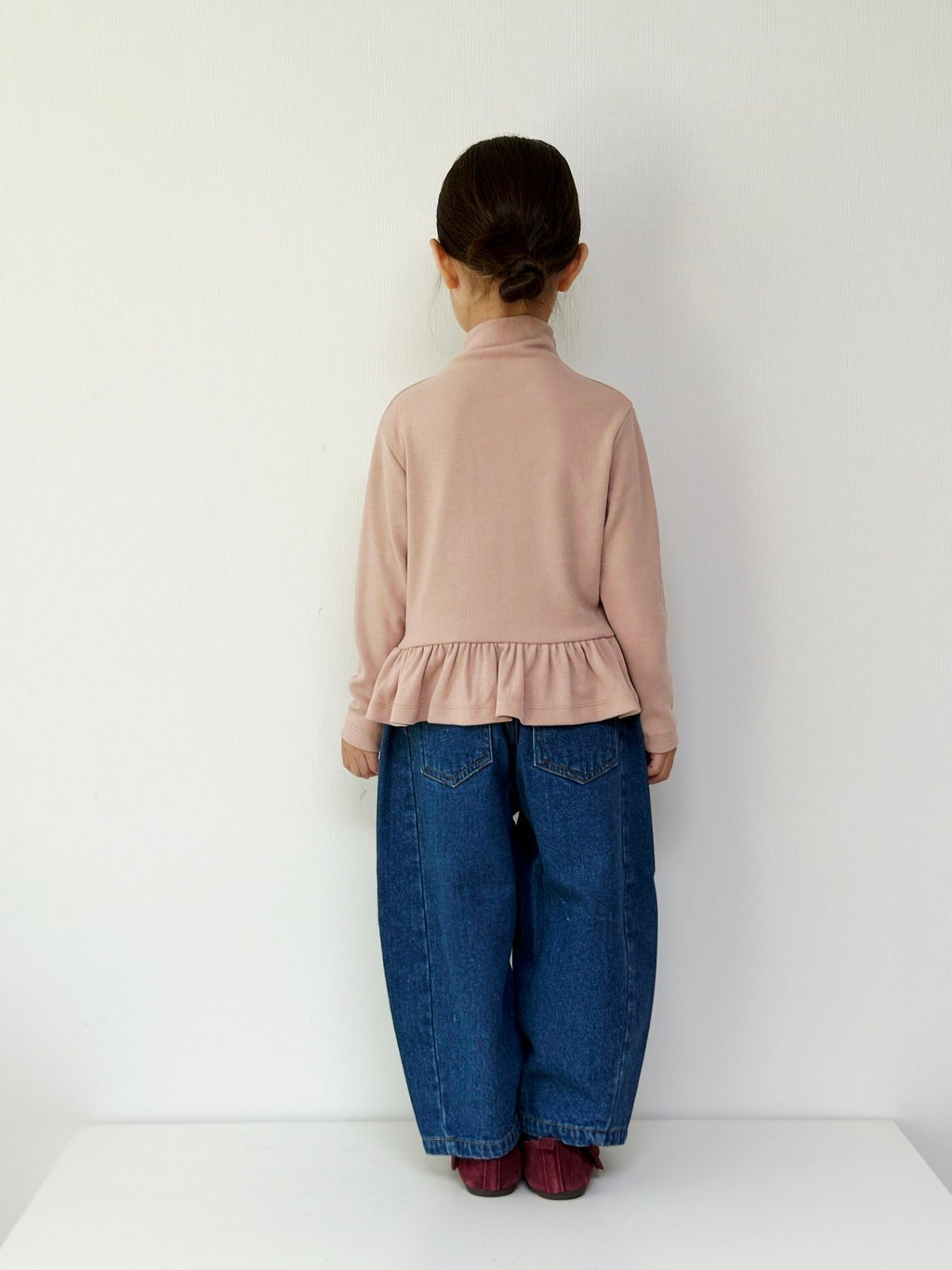 (予約) mon Atelier  / Brushed Half-Neck T-Shirt