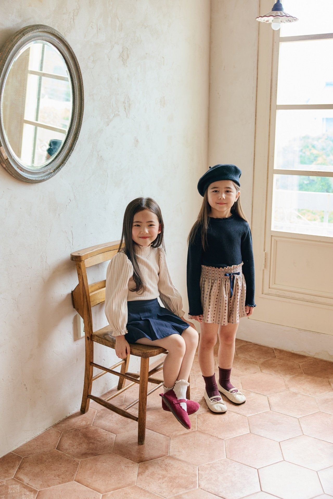 <予約>mon Atelier / Frill Knit Top