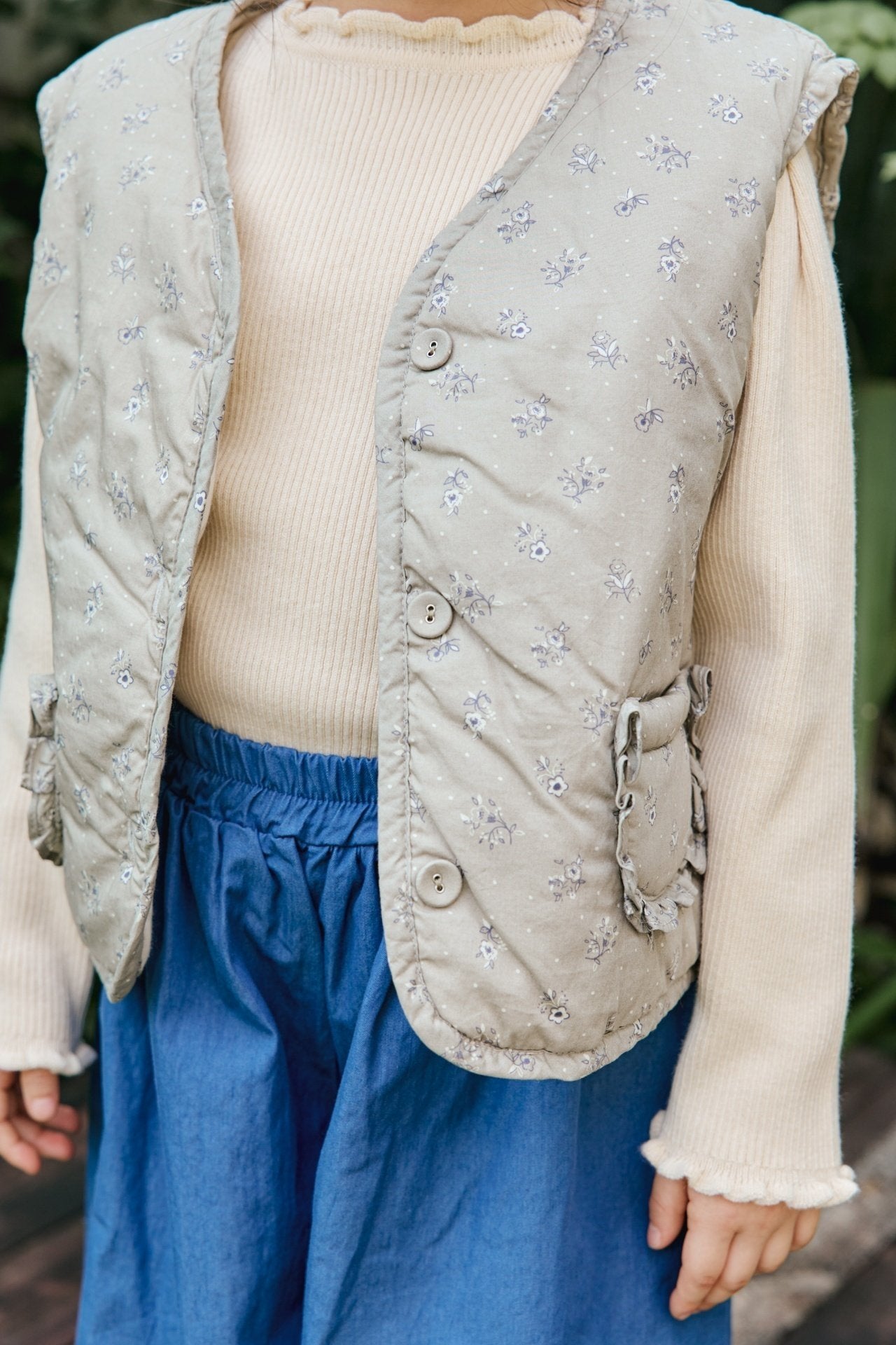 <予約>mon Atelier / Floral Vest
