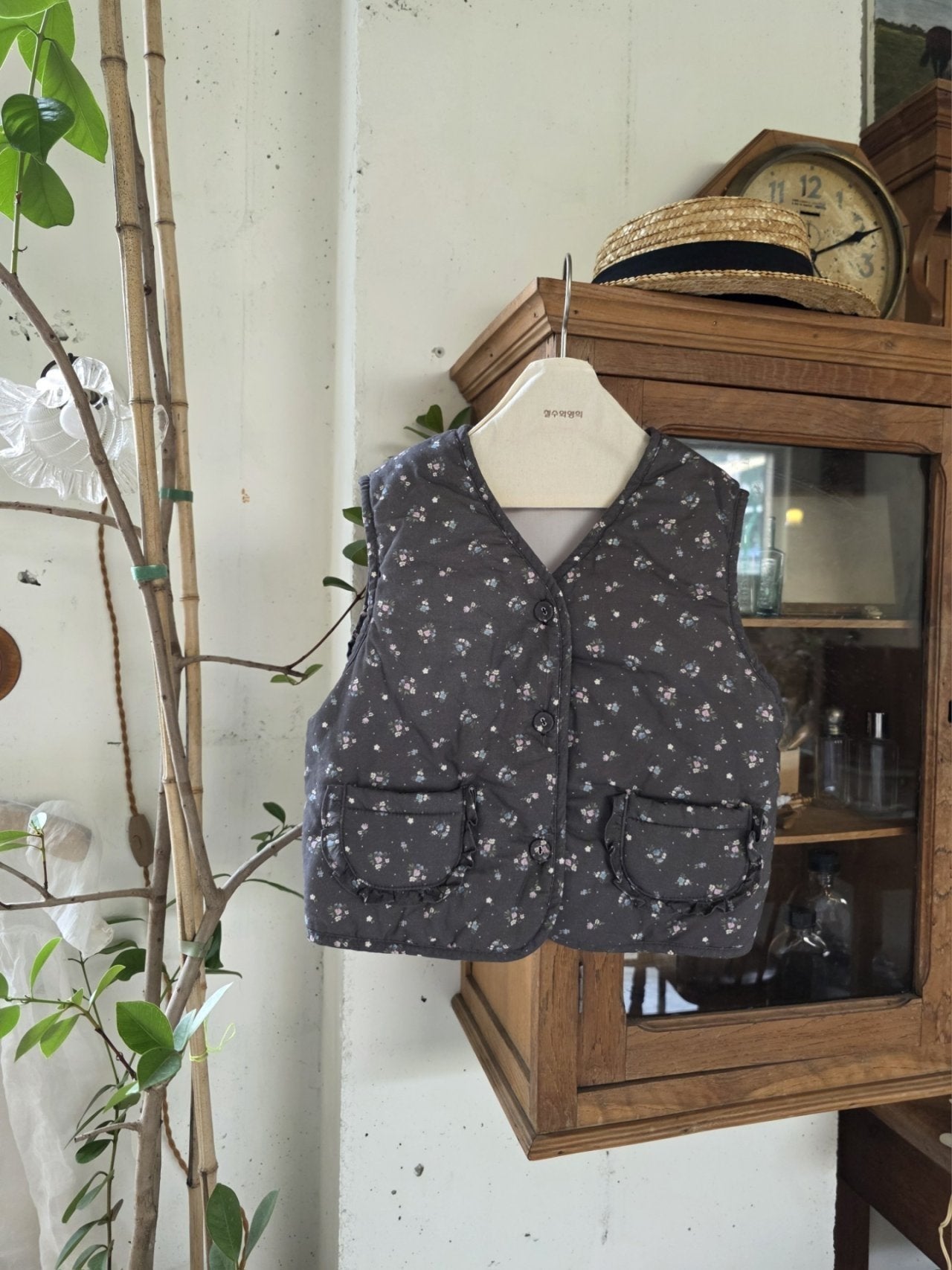 <予約>mon Atelier / Floral Vest