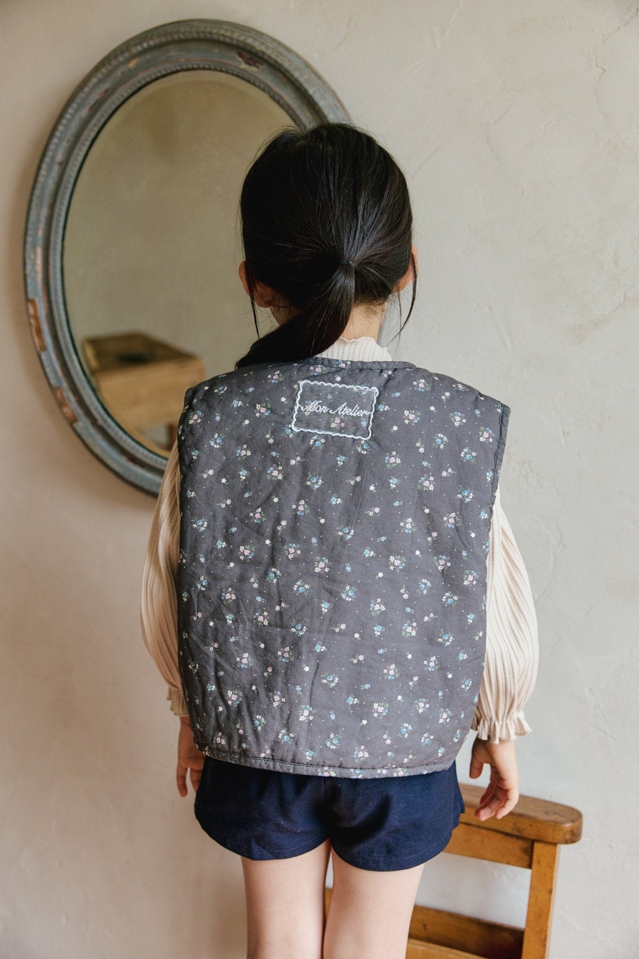 <予約>mon Atelier / Floral Vest